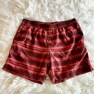 The North Face Red Orange Men Hybrid Sports Swim Shorts US XL